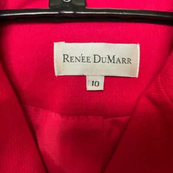 Renee DuMarr circa 90s red jacket, black buttons, 10, never worn - Picture 3 of 3